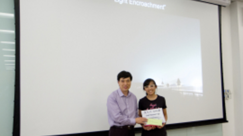 季軍:馬柔嘉(作品:Light Encroachment)